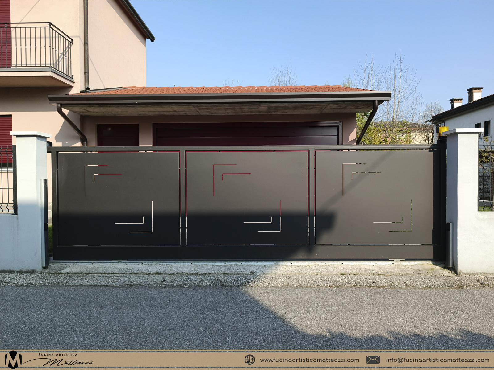 Cancello lamiera personalizzata