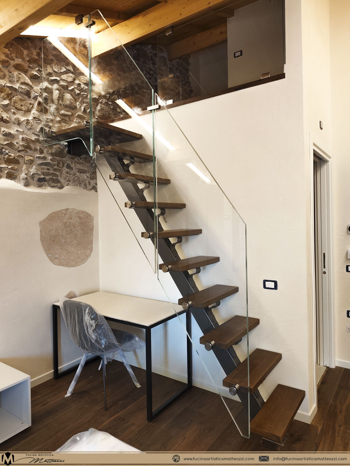 Scala ferro vetro