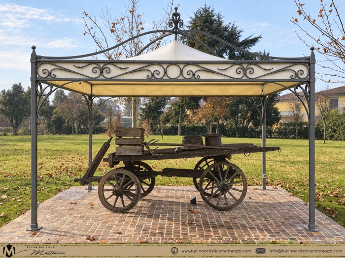 19 fucina artistica matteazzi   gazebo ferro battuto s